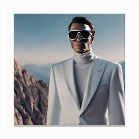 Man In White Suit Canvas Print