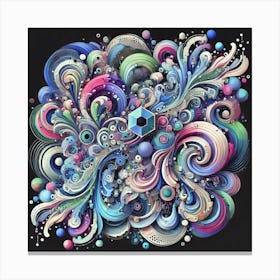 Abstract Swirls Canvas Print