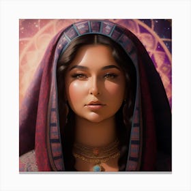 Woman In A Robe Canvas Print