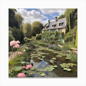 Monet'S Garden Canvas Print