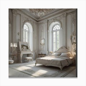 Rococo Bedroom Canvas Print