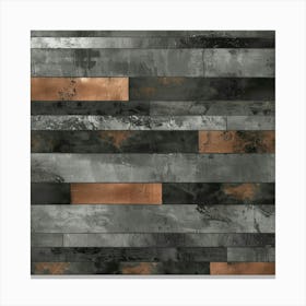 Copper Stripe Wall Art Canvas Print