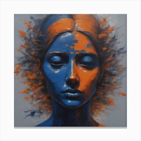 Blue And Orange Canvas Print