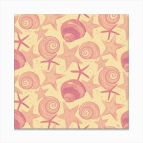 Pattern Sea Shells Canvas Print