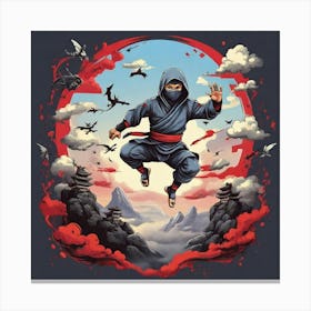 Ninja art print Canvas Print
