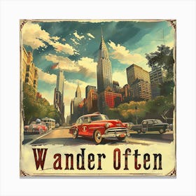 Wander Often Canvas Print