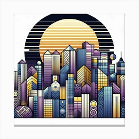 City Skyline Canvas Print