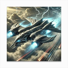 Celestial Fang Frigates Speed Burst Canvas Print