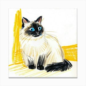 Siamese Cat Stampe su tela