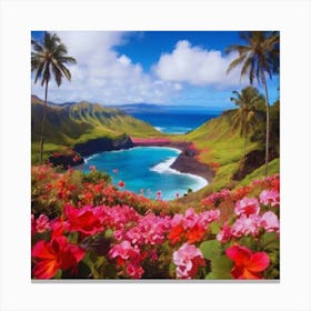 Hawaiian beautiful Flowers 1 Canvas Print