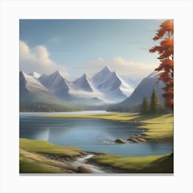 Landscape Painting 2 Canvas Print