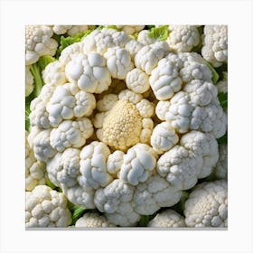 Frame Created From Cauliflower On Edges And Nothing In Middle Miki Asai Macro Photography Close Up (3) Canvas Print