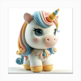 Unicorn Figurine 25 Canvas Print