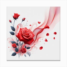 Rose, Modern 2 Canvas Print