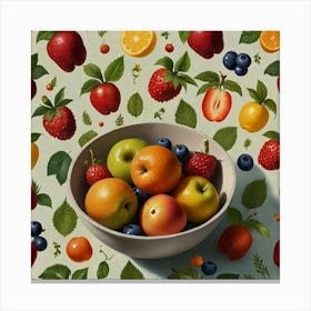 Gardener Summer Fruits Art Print 3 Canvas Print