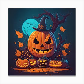 Halloween Pumpkins 5 Canvas Print