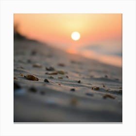 Sunset On The Beach 8 Canvas Print