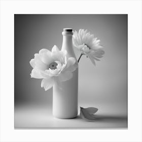 Flower In A Bottle Canvas Print