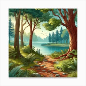 A Walk in the Woods Canvas Print