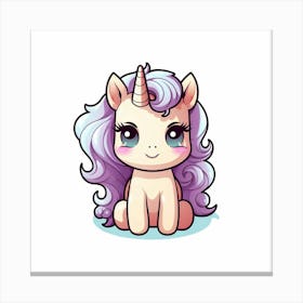 Cute Unicorn 195 Canvas Print