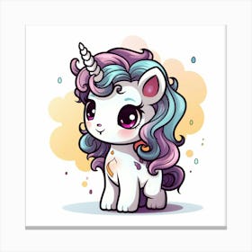 Cute Unicorn 248 Canvas Print