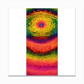 Rainbow Flower Canvas Print