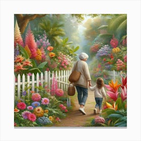 Grandma'S Garden Canvas Print