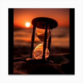 Hourglass At Sunset 1 Canvas Print