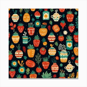 Seamless Pattern Canvas Print