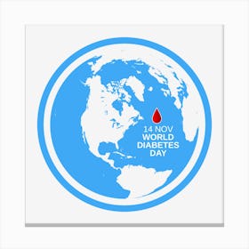 No World Diabetes Day Canvas Print