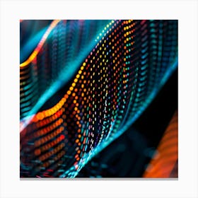 Abstract Light Wave Canvas Print