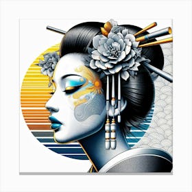 Japan Geisha Visual 67 Canvas Print