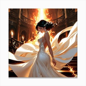 Bride On Fire Canvas Print