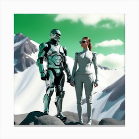 Futuristic Couple 110 Canvas Print