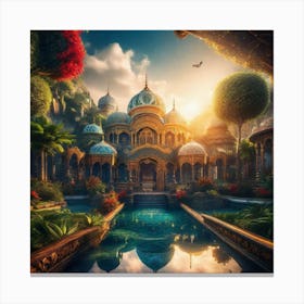 Egyptian Palace Canvas Print