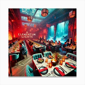 An Immersive Dining Event Called Elementum Nights, Canvas Print