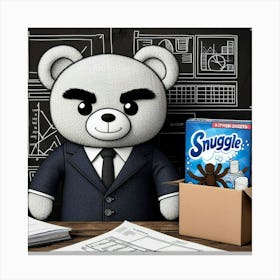 Snuggles Accountant Canvas Print