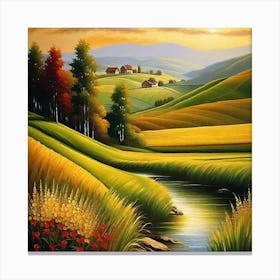 Landscape Painting 123 Canvas Print