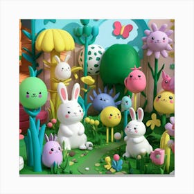 Easter Bunny Canvas Print