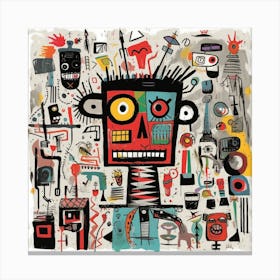 Surreal quirky Robot Canvas Print