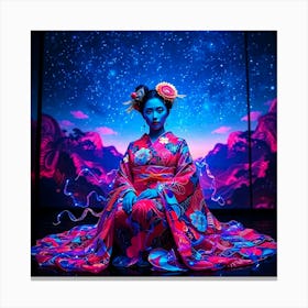 Geisha Photo Pose Canvas Print