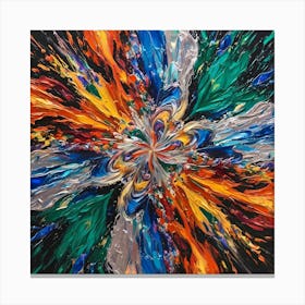 Abstract Painting, Abstract Painting, Abstract Painting Canvas Print