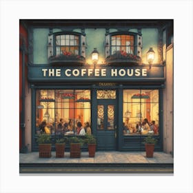 Coffee House Canvas Print