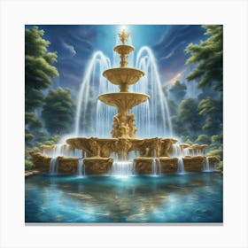 Fountain Of Love Canvas Print