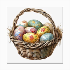 Easter Basket Canvas Print