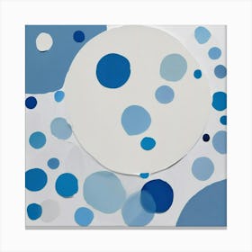 'Blue Dots' Canvas Print