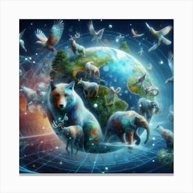 World Of Animals Canvas Print