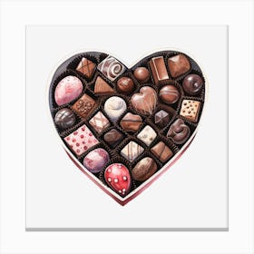 Heart Of Chocolates 3 Canvas Print