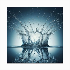 Water Splash - Water Splash Stock Videos & Royalty-Free Footage 5 Canvas Print