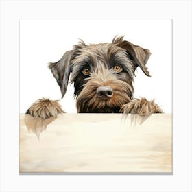 Wirehaired Pointing Griffon Dog 2 Canvas Print